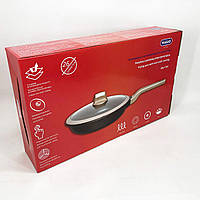 Глибока сковорода для індукційної плити, Зручна сковорода для індукційної плити, Сковороди без масла CK-71