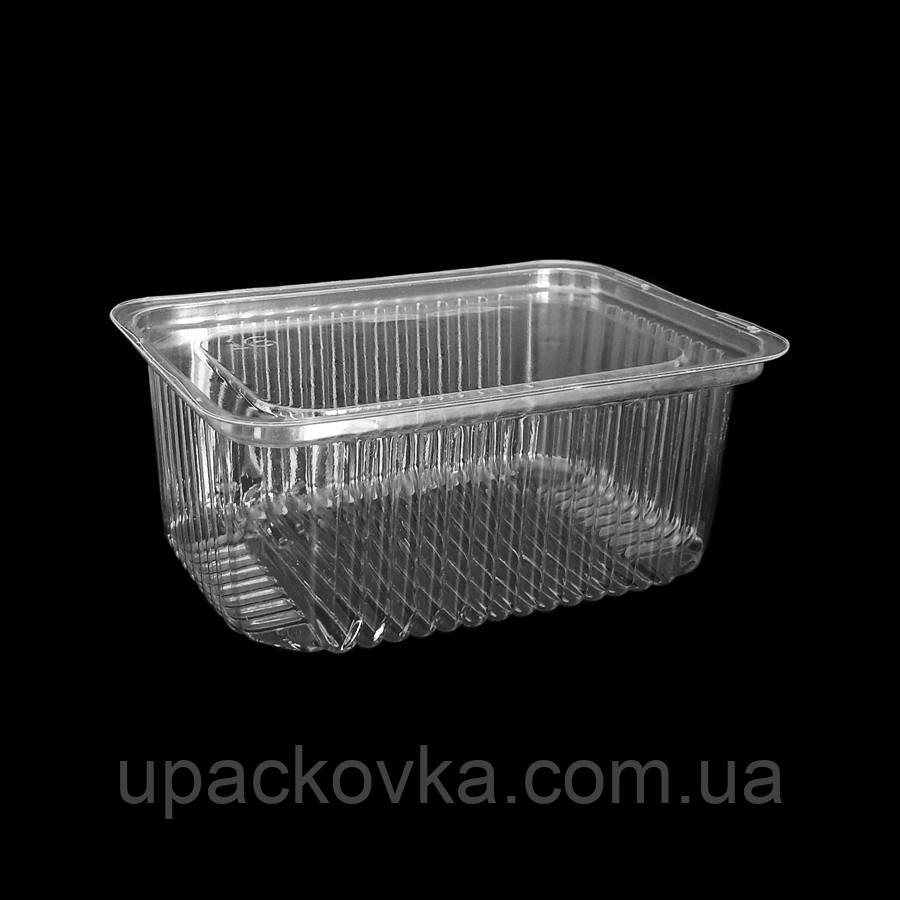 Контейнер (Упаковка) для салатів з кришкою ПС 160, 500мл. (700шт/ящ), фото 1