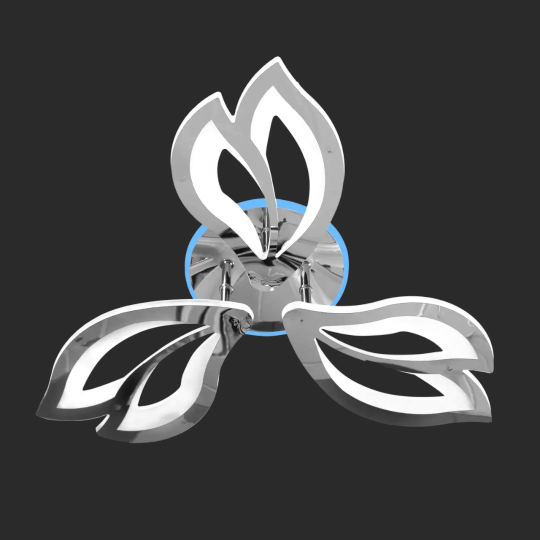 Світлодіодна люстра з RGB-підсвічуванням та пультом SY-5328/3 CR+RGB, фото 1