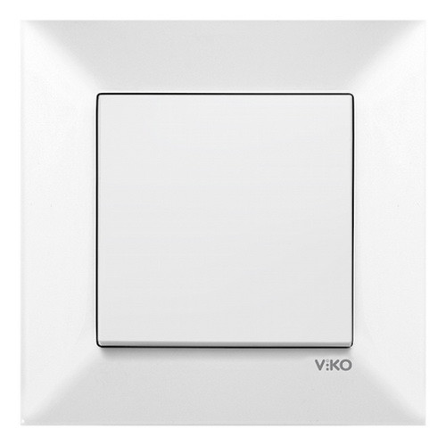 Вимикач одноклавішний Viko Meridian білий, фото 1