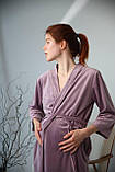 Халат плюш для вагітних і годувальниць Pregnant Style АмелІя 44 Рожевий, фото 6