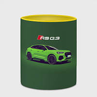 Чашка с принтом Audi RS Q3 Ауди спорт 330 мл (цвет чашки на выбор)