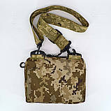 Сумка месенджер зменшена наплічна водонепроникна в камуфляжі піксель ЗСУ ММ-14, фото 3