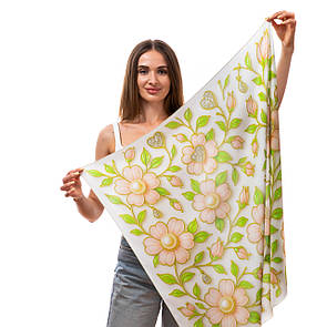 Хустка шовкова Перлова квітка