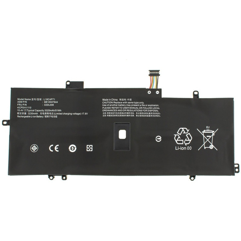Батарея для ноутбука Lenovo ThinkPad X1 Carbon 7th GEN 2019 (L18C4P71, L18L4P71) 3325 mAh #, фото 1
