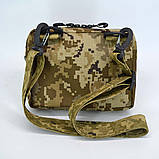Сумка месенджер зменшена наплічна водонепроникна в камуфляжі піксель ЗСУ ММ-14, фото 9