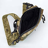 Сумка месенджер зменшена наплічна водонепроникна в камуфляжі піксель ЗСУ ММ-14, фото 10