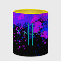 Чашка с принтом Линейдж 2 Брызги 330 мл (цвет чашки на выбор)