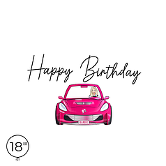 Наліпка на кулю 18" - Happy Birthday