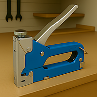 Степлер Mastertool 41-0906 універсальний механічний інструмент, регулювання сили удару, скоби 4 14 мм