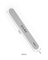 DARK набір пилочок - овал на піні сірий, 25 шт (180/240 грит)