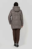 Жіноча куртка з капюшоном Мадейра, мокко 60 розмір, фото 3