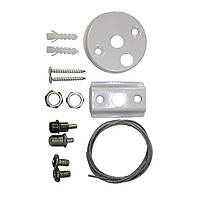 Тросовий підвіс з стельовою базою 1м для магнітної трекової рейки  (1 трос/набір), Білий