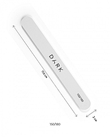 DARK набір пилочок - овал на піні білий, 25 шт (150/180 грит)