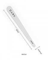 DARK набір пилочок - крапля, 10 шт (180/240 грит)