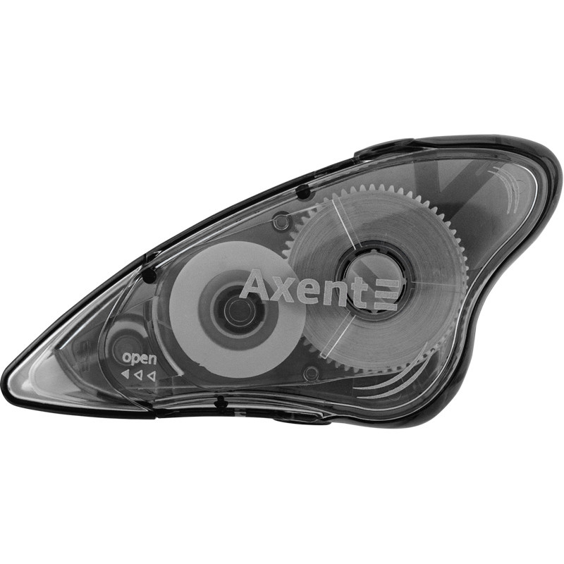 Коректор стрічка 5 мм х 8 метрів Axent 7003-01-a прозоро чорний