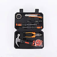 Інструменти для дому 18 штук в кейсі JTC 002-3 викрутка молоток плоскогубці бити набір інструментів із коробкою для дому