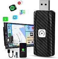 Беспроводной адаптер CarPlay с U2C-AIR 2.0, переходник с проводного карплея, поддержка iOS 10+, Wi-Fi, черный