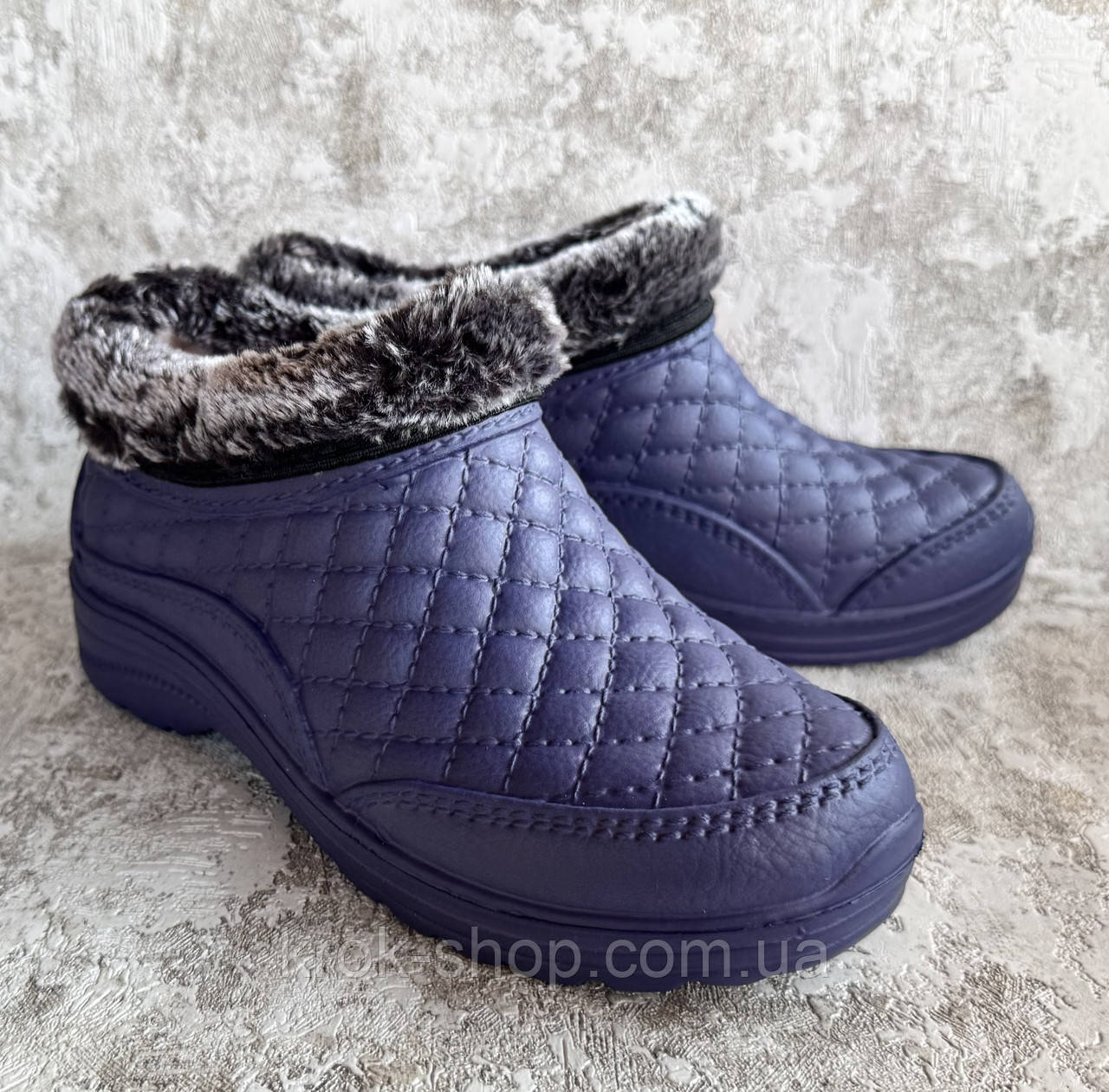 Галоши жіночі на хутрі Krok оптом, фото 1