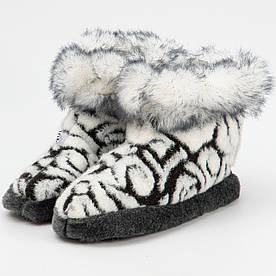 Домашні чуні з овчиною та антиковзкою підошвою, з високою халявою "Зимовий комфорт" (36-41 р.)