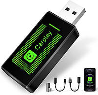 Беспроводной адаптер CarPlay Lyssiefeel, USB-A USB-C, для авто с проводным CarPlay, карплей для iPhone iOS 10+