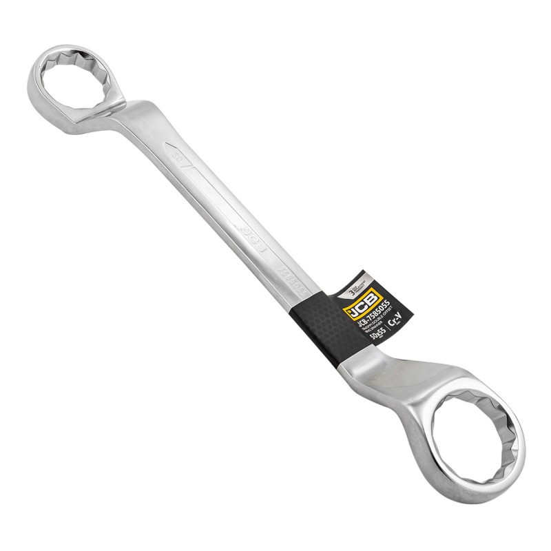 Ключ накидний 50х55 мм відігнутий на 45 градусів JCB Tools JCB-7585055, фото 1