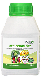 Биоинсектицид Лепідоцид БТУ-р (250 мл) — для захисту від гусениць і лускокрилих комах-шкідників