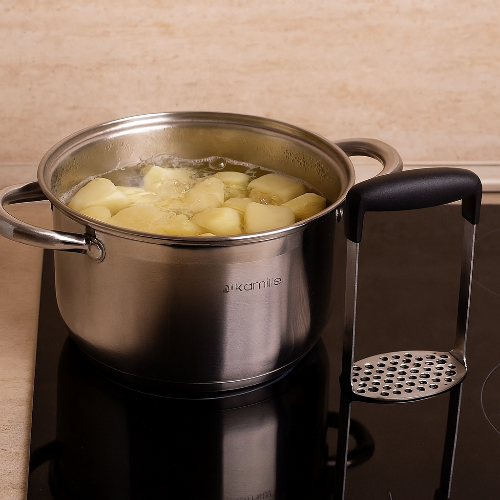 Прес для картоплі з нержавіючої сталі з ручкою Kamille