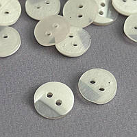 10 шт. - Ґудзики сорочкові з імітацією скола Ø-13мм - світлий беж