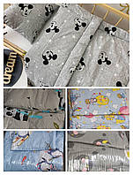 Дитяча ковдра 110х140 см з подушкою в ліжечко, дитяча ковдра синтепон