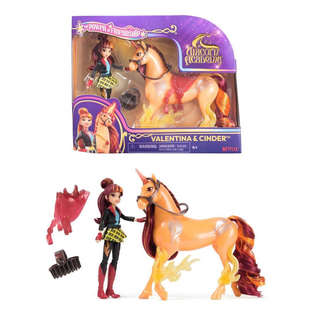 Академія єдинорігів: набір Академія єдинорігів: набір з ляльки та єдинорога «Валентина та Вугілля», фото 1