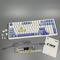 Клавіатура AULA F99 Stars Fall 98% gasket-механіка з RGB, 8000 мА·год і трьома режимами підключення