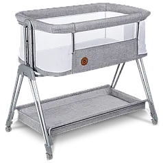 Ліжечко приставне Lionelo LUNA GREY CONCRETE