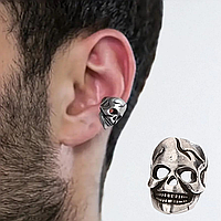 1 Чоловіча кафа з черепом затискач на вухо без проколу