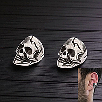 1 Чоловіча кафа з черепом затискач на вухо без проколу