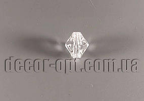 Прозорі кришталеві намистини ромбоподібні 048# 6 мм/500 гр