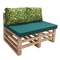 Комплект водовідштовхуючих подушок для палет-дивана eGarden KOLIBRI 120x80x10/120x60x20