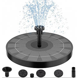 Фонтан насос на сонячній батареї + 6 насадок, Water Pump/ Садовий фонтан 16 см