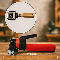 Електродотримач Молоток 500A, 220 мм, латунний корпус, для електродів 1.6–5 мм, Китай