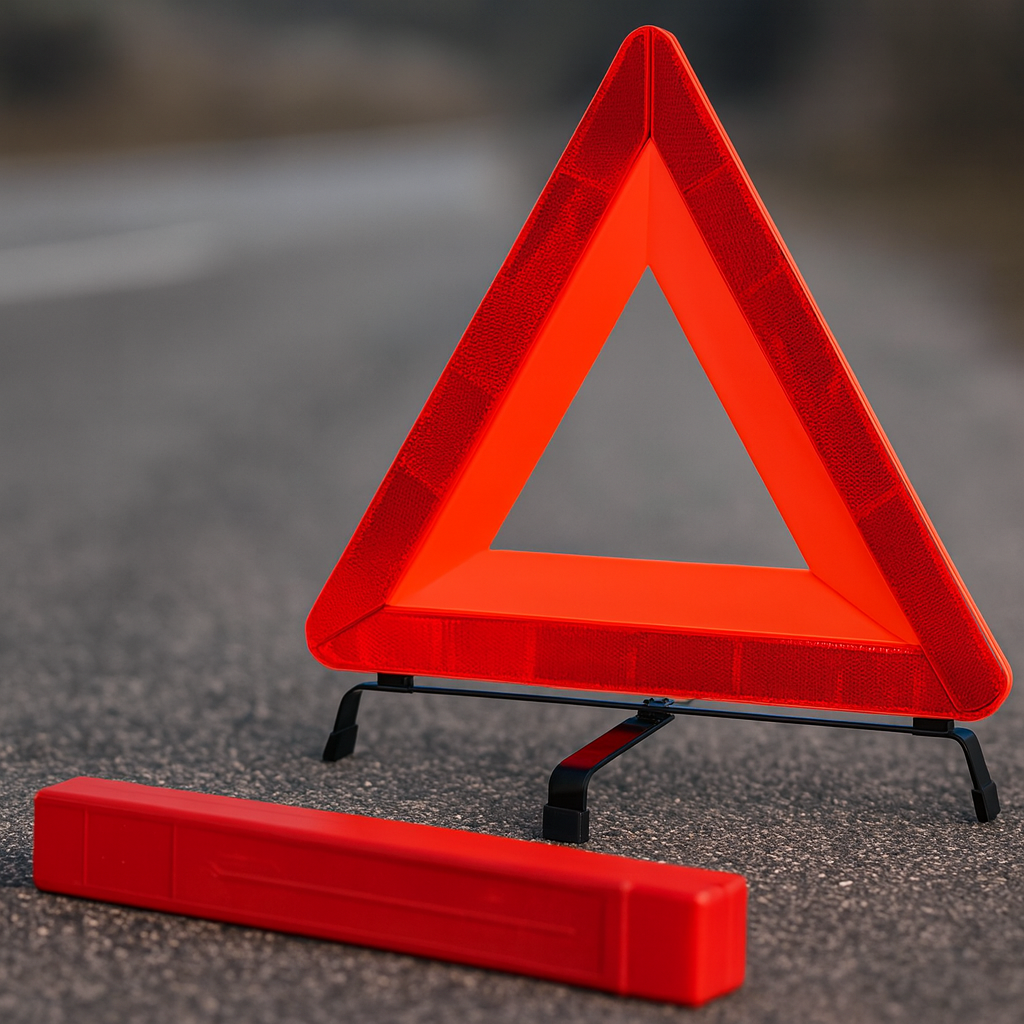 Знак аварійної зупинки European з широким корпусом у футлярі, обов’язковий для авто, сертифікований