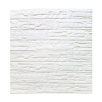 Самоклеюча 3D панель 700x700x5мм Білий камінь (YSWHS-5)