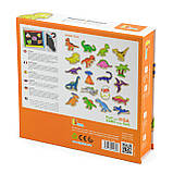 Розвиваючий магнітний набір Динозаври (20 шт) від Viga Toys, фото 3