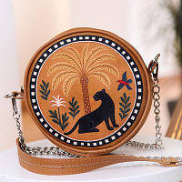 Сумка кругла Tablet Чорна пантера