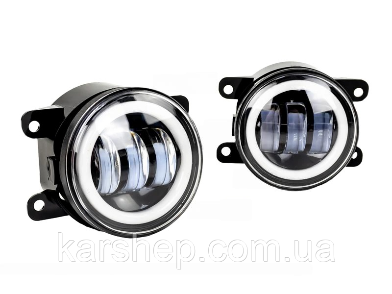 Комплект протитуманних LED фар StarLight SB-350+DRL D=90мм біле світло (Renault, Citroen, Ford, Mitsubishi,, фото 1