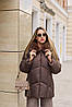 Красива зимова жіноча базова куртка з капюшоном і хутряною опушкою, фото 3
