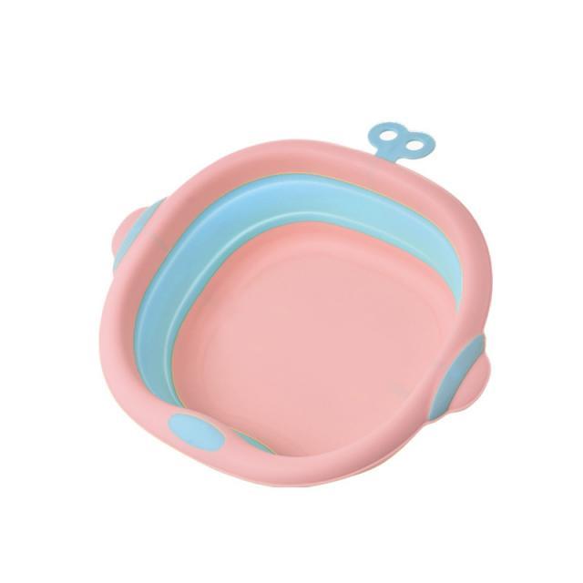 Таз (миска) складний пластиковий, 4 л Рожевий