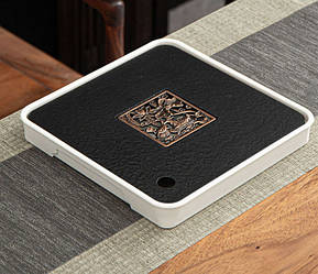 Чабань квадратна качки Мандаринки пластик Білий