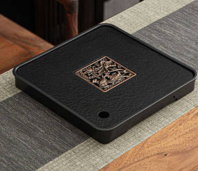 Чаба квадратна качки Мандаринки пластик Чорний