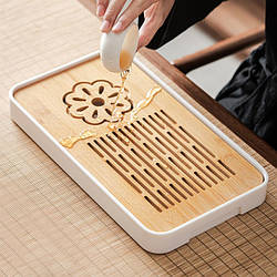 Чабань прямокутний Квітка пластик + бак Білий