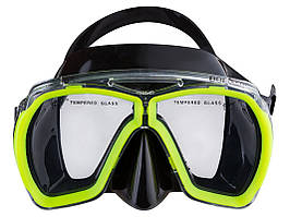 Маска для плавання Dolvor M244S-1BS - Лимонна (Neon Yellow)